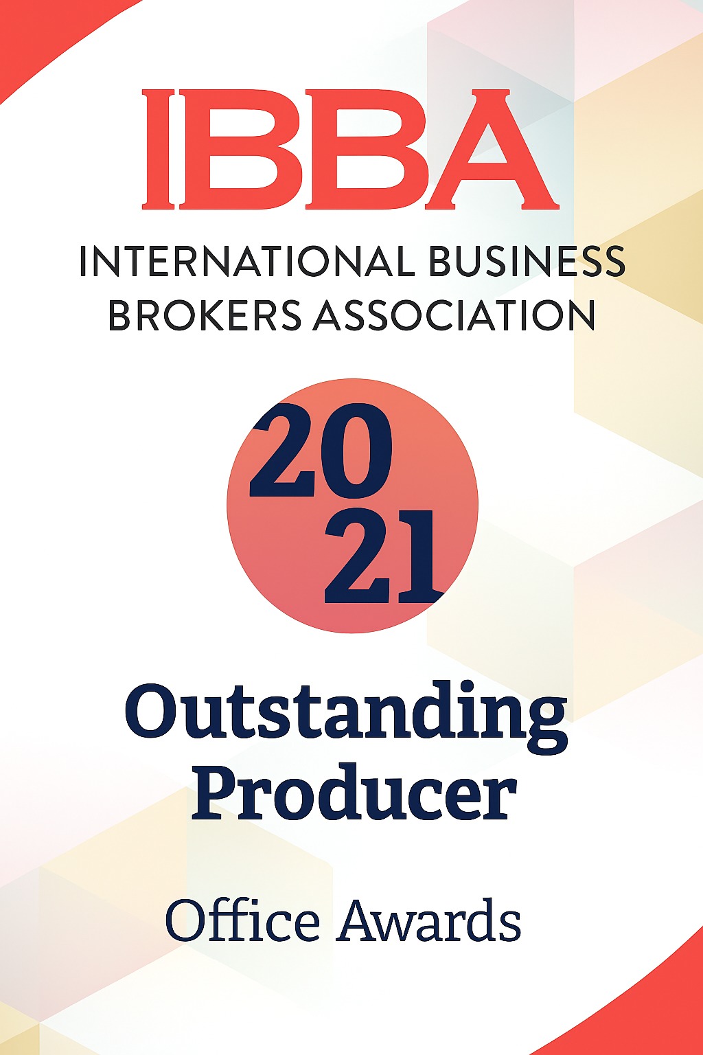 IBBA Outstanding Producer 2021